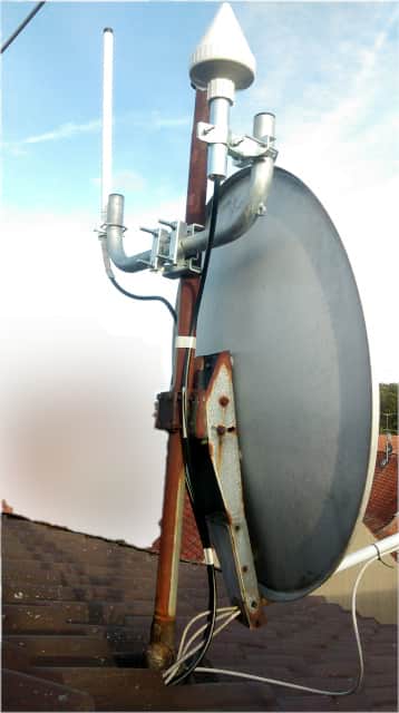 GPS-Antenne auf dem Dach